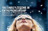 Tom sarig - Valuable Lessons in Entrepreneurship
