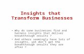 Insights that Transform Businesses