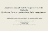 Aspirations and well-being outcomes in EthiopiaEvidence from a randomized field experiment