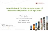 A guidebook for the development of national adaptation M&E systems
