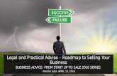 Legal and Practical Advice – Roadmap to Selling your Business