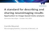 NIDM-Results. A standard for describing and sharing neuroimaging results: application to image-based meta-analysis