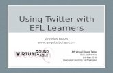 Using twitter with efl learners