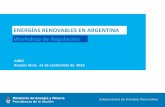 AIREC 2016 - Workshop Regulación de Energías Renovables en Argentina
