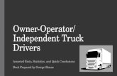 Owner Operator and Independent Truck Drivers