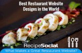 Best Restaurant Website Designs In The World - Recipe Social Restaurant Marketing