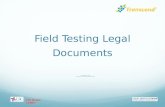Field Testing Legal Documents