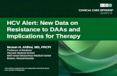 New Data on Resistance to DAAs and Implications for Therapy.2015