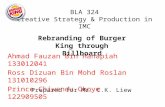 Creative strategy on Re-branding Burger King