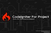 CodeIgniter For Project : Lesson 103 - Introduction to Codeigniter