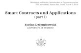 Smart contracts and applications   part I