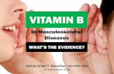 B Vitamins and musculoskeletal disease