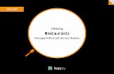 Manage a multi-chain restaurant better with Happay. Discover How
