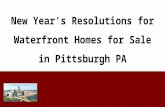 New Year’s Resolutions for Waterfront Homes for Sale in Pittsburgh PA