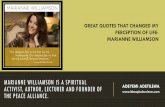 Great Quotes that Changed my Perception of Life -Marianne Williamson