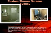 Custom showerscreens sydney