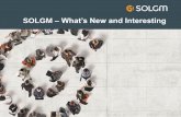 What’s New from SOLGM