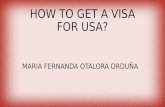 How to get a visa for USA