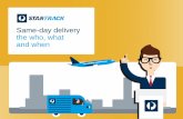 Same-day delivery: the who, what, when