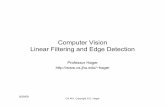 Computer Vision Linear Filtering and Edge Detection