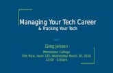Managing your tech career