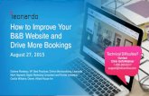Improving your B&B Website to Increase Bookings