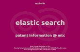 Elastic search & patent information @ mtc