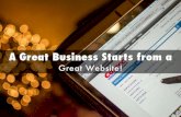 A Great Business Starts From A Great Website