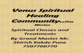 Venus spiritual healing community..one mission