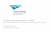 Building utility scale projects in MENA. The mounting systems perspective.