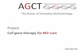 AGCT - cell gene therapy for HIV cure