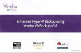 Enhanced Hyper-V Backup using Vembu VMBackup v3.6!