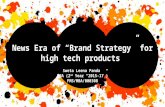 BRAND STRATEGY OF HIGH TECH PRODUCTS