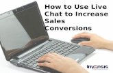 How to use Live Chat to Increase Sales Conversion