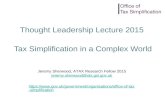 Thought Leadership Lecture 2015 - Jeremy Sherwood
