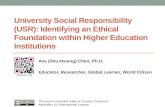 University Social Responsibility (USR): Identifying an Ethical Foundation within Higher Education Institutions