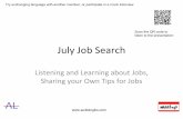 July job search in Japan