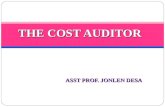 THE COST AUDITOR by Asst Prof Jonlen DeSa