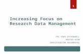 Increasing Focus on Research Data Management RDCM Investigación Documental