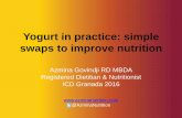 RD Azmina Govindji - Yogurt in practice: simple swaps to improve nutrition  - ICD 2016