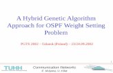 A Hybrid Genetic Algorithm Approach for OSPF Weight Setting Problem