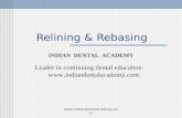 Relining & rebasing/ Labial orthodontics