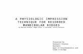 Journal club on physiological impression techniques