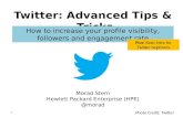 Twitter: Advanced Tips & Tricks