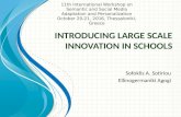 Introducing large scale innovation in schools