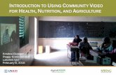 Using video for health, nutrition, and agriculture