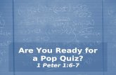 Are You Ready for a Pop Quiz