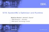Apache SystemML Optimizer and Runtime techniques by Matthias Boehm