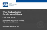 JavaScript and jQuery - Web Technologies (1019888BNR)