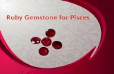 Ruby gemstone or manik gemstone for pisces